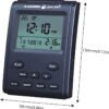 AL-HARAMEEN Muslim Prayer Clock LCD Display Desk Azan Clock HA-3011, Home/Office/Mosque Bedside HIJRI Clock,Black - Image 3
