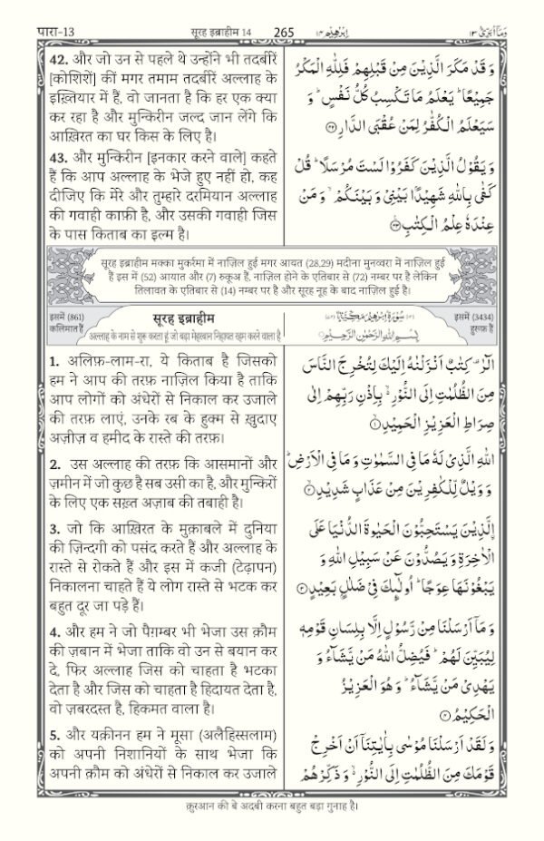 Riyazul Quran HINDI tarjuma रियाज़ुल क़ुरआन Jadeed edition - Image 2